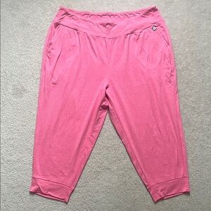LIVI active lane Bryant pink capri leggings pockets size 18/20